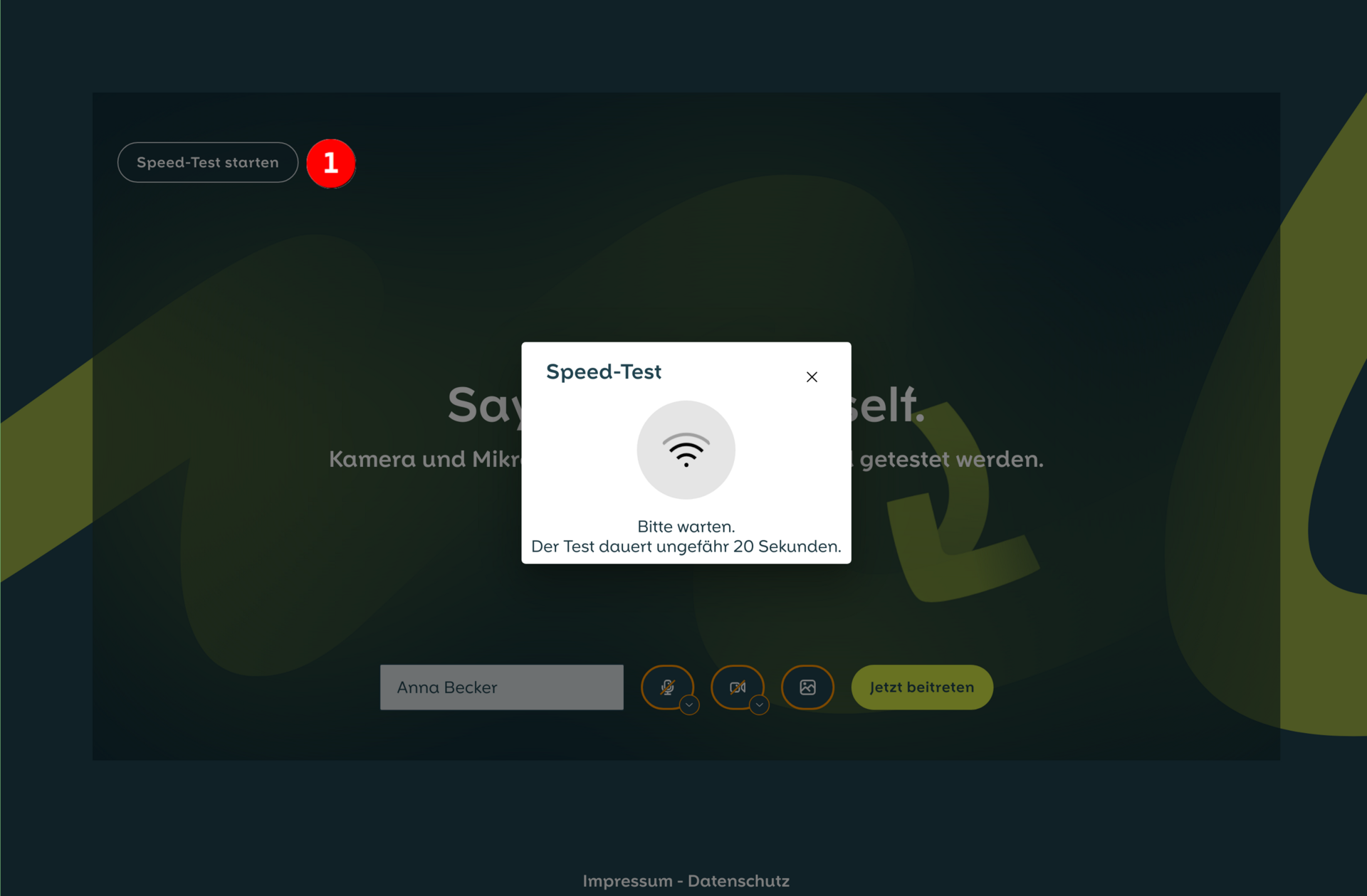 Speedtest starten