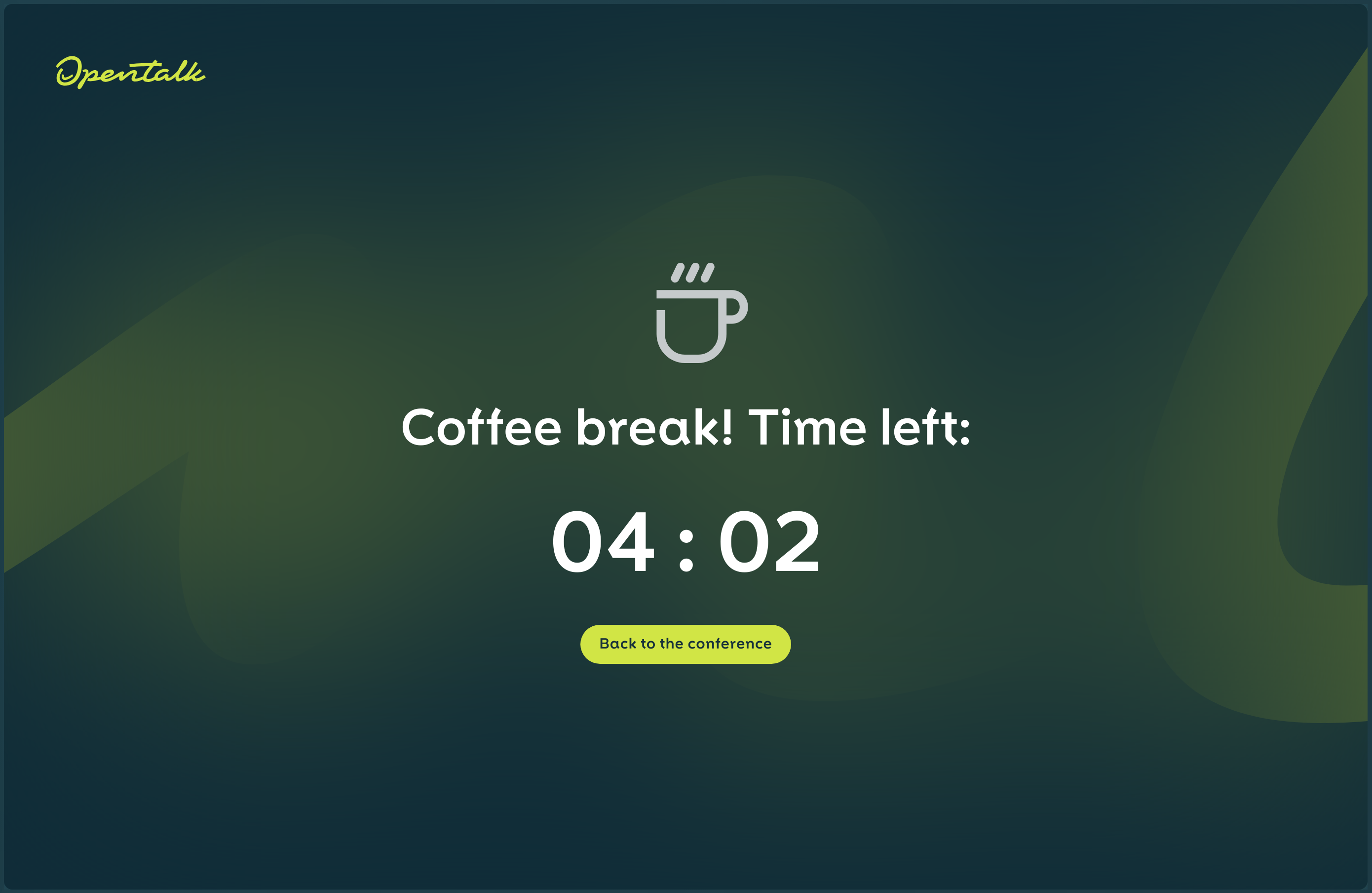 Coffee break screen