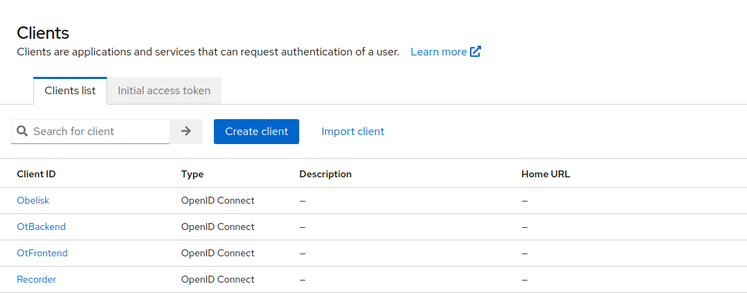 Keycloak Clients