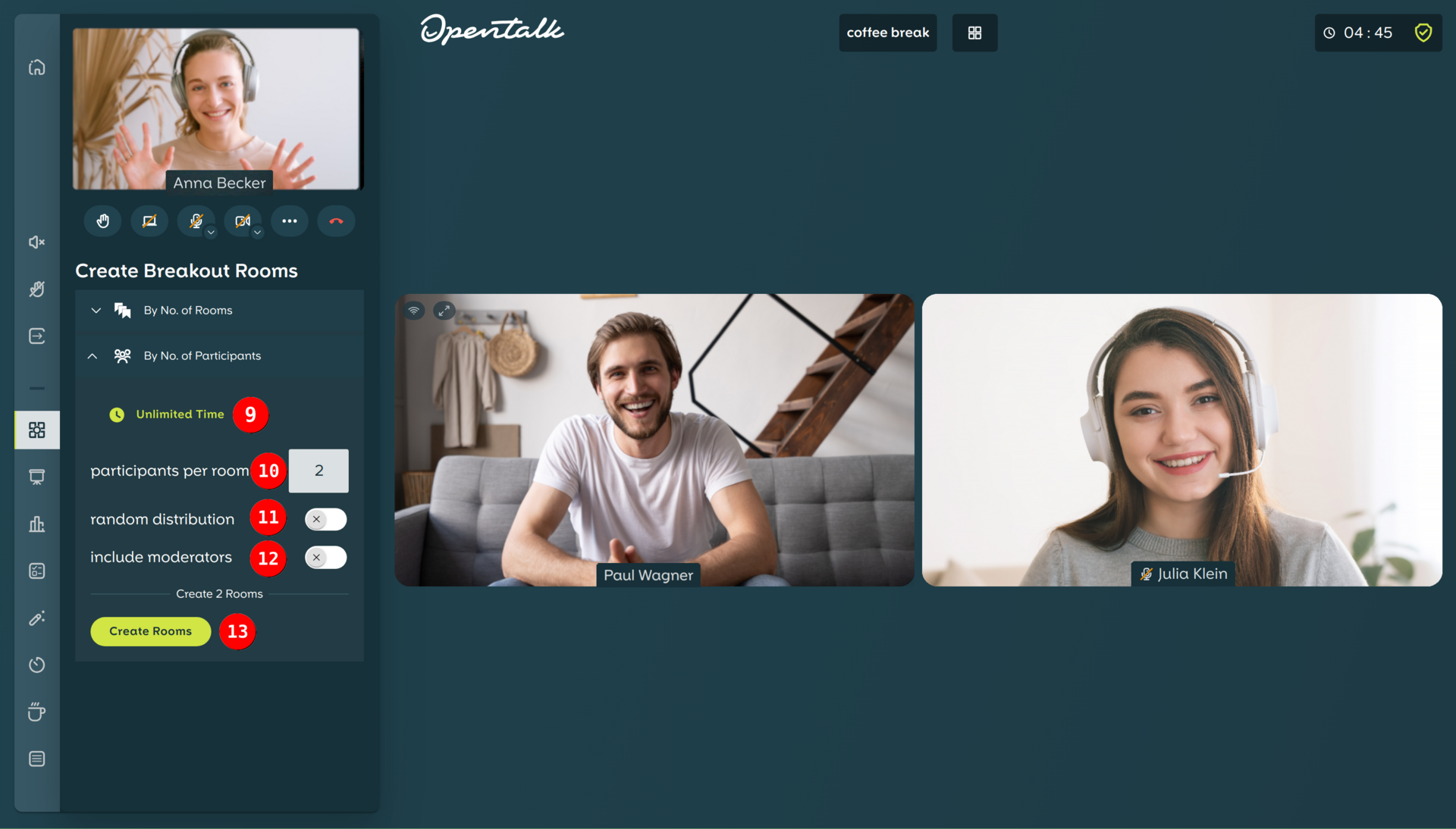 Breaktalk Visiting Breakout rooms - OpenTalk Documentation
